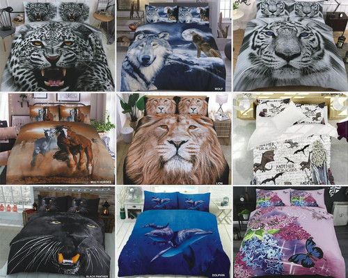 Animal printed duvet cover - 3d,