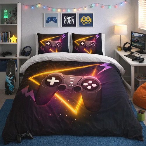 Printed gaming duvet cover - 3d,