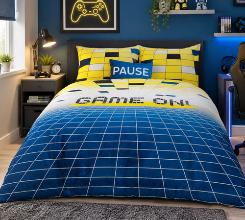 Dunelm game double - double, duvet