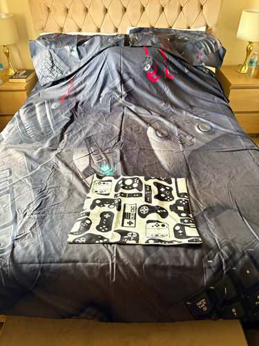 Double gaming bedding set - bedding,