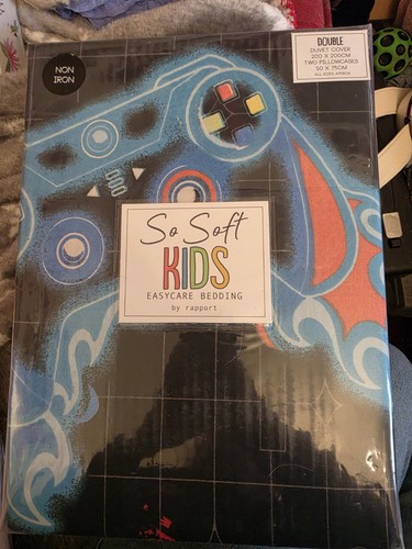 Gaming double duvet cover set - double,
