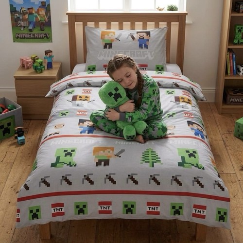 Minecraft single duvet cover - minecraft,