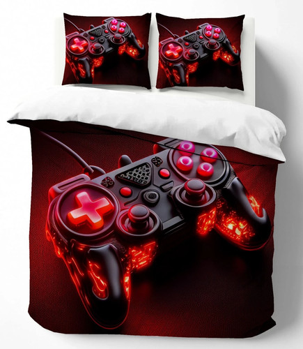 Printed gaming duvet cover - printed,