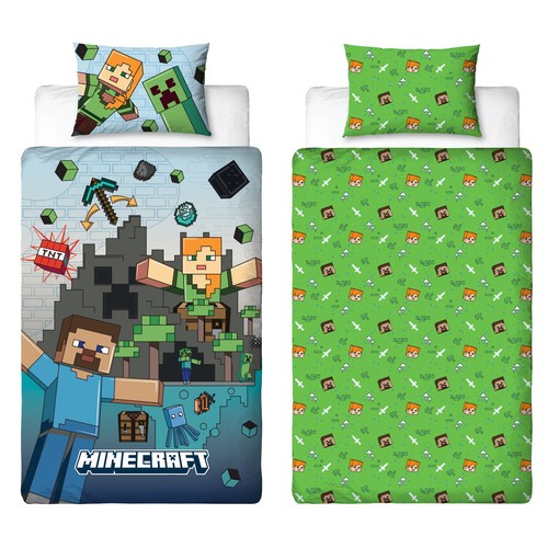 Minecraft single duvet kids - minecraft,