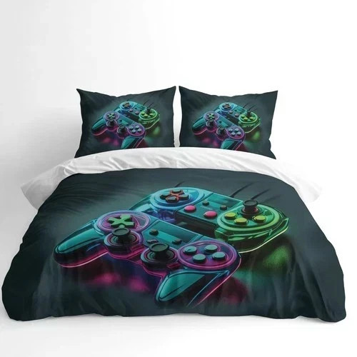 Printed gaming duvet cover - 3d,