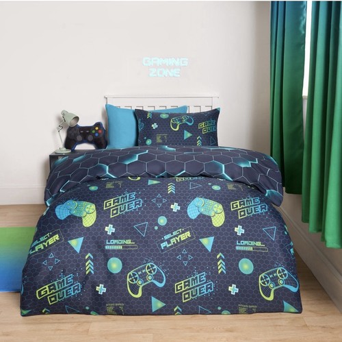 Neon gaming single bedset - neon,