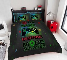 Duvet sets black gaming quilt