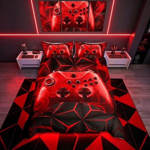 Double red black gaming - red, &