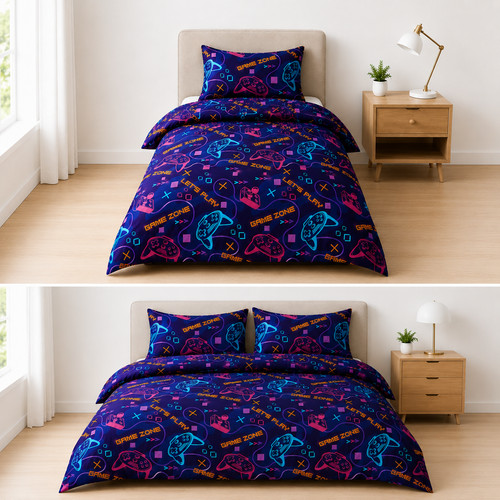 Gamer printed duvet - gamer, cover