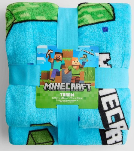 Minecraft throw soft - minecraft, fleece