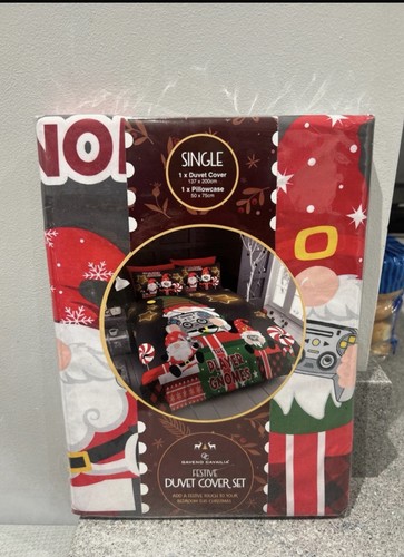 Festive gaming single duvet - festive,