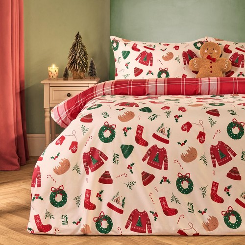 Ohs xmas reversible bedding - reversible,
